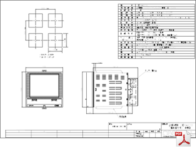 標準仕様図 計測機器 pH記録計 CER-210