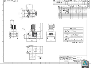 CZT-19 標準仕様図 チューブポンプ CZT