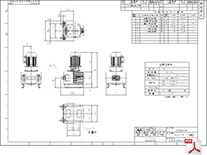 CZT-19 標準仕様図 チューブポンプ CZT