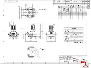 CZT-25-1 標準仕様図 チューブポンプ CZT