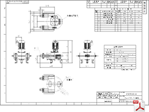 CZT-25-2 標準仕様図 チューブポンプ CZT