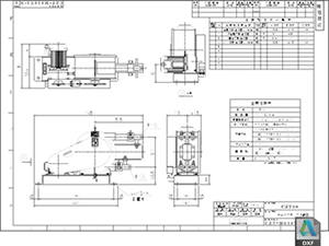 CZT-38 標準仕様図 チューブポンプ CZT