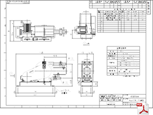 CZT-38 標準仕様図 チューブポンプ CZT