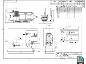 CZT-50 標準仕様図 チューブポンプ CZT