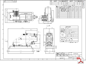 CZT-50 標準仕様図 チューブポンプ CZT