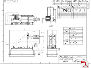 CZT-65 標準仕様図 チューブポンプ CZT