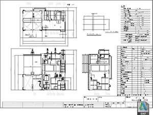 PFD 加圧浮上処理装置 標準図 PFD-10 DXF CAD