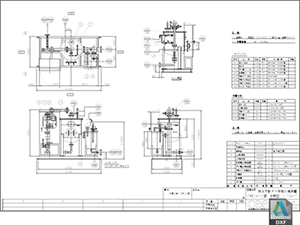 pH中和処理装置 標準図 PHG-10型 DXF CAD